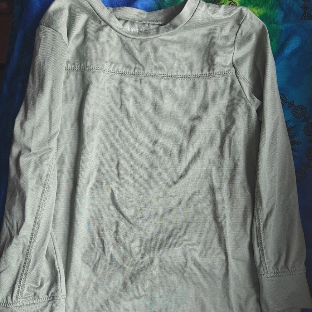 Okie Dokie Long Sleeve Shirt - Light Gray